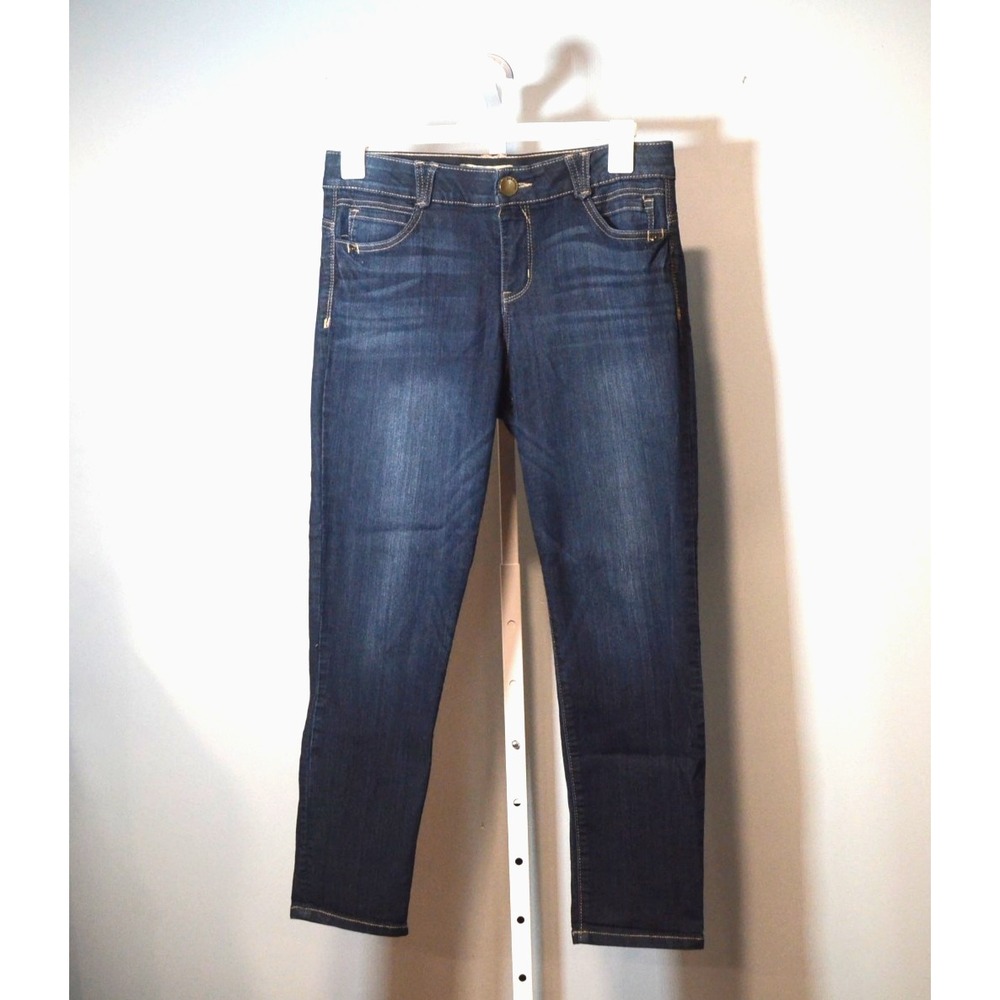 Democracy Women's Size 10 "Ab"solution Dark Wash Stretch Jeans 6-Pocket Design.